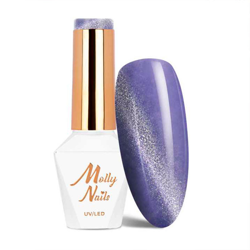 Цветной гель-лак Molly Nails Neon Flash Cat Eye 175 - 8 г