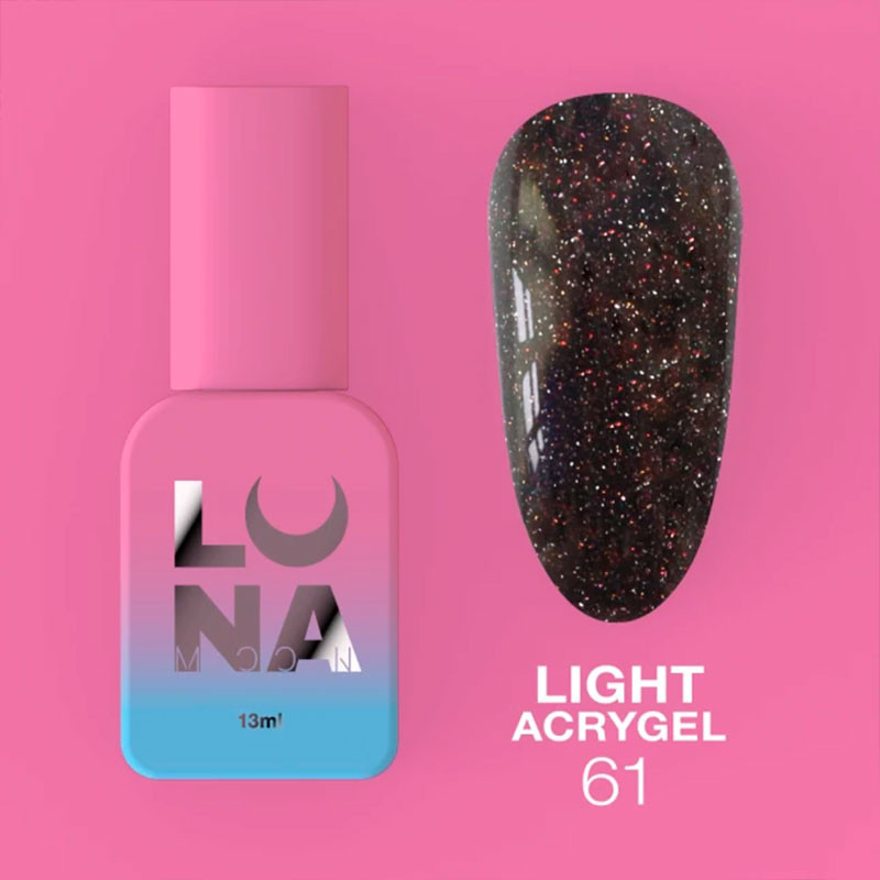 Жидкий акригель - Liquid Light Acrygel - Lunamoon Nr 61 - 13ml