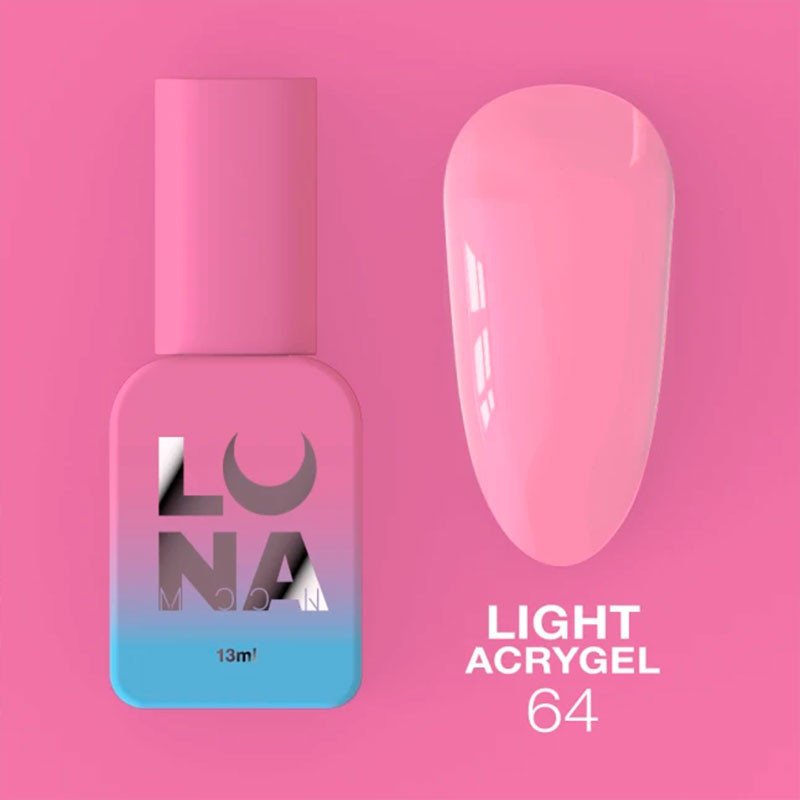 Жидкий акригель - Liquid Light Acrygel - Lunamoon Nr 64 - 13ml
