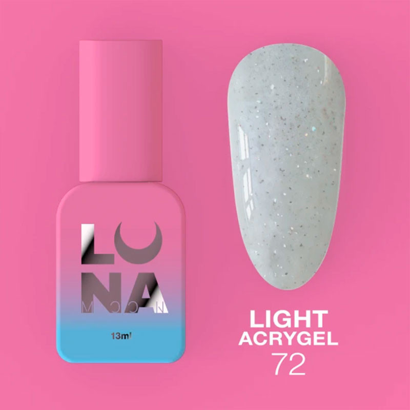 Жидкий акригель - Liquid Light Acrygel - Lunamoon Nr 72 - 13ml