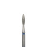 Diamond drill bits for manicure "Flame" - Orange Beauty Tools - Blue - 2.2*7.5 mm