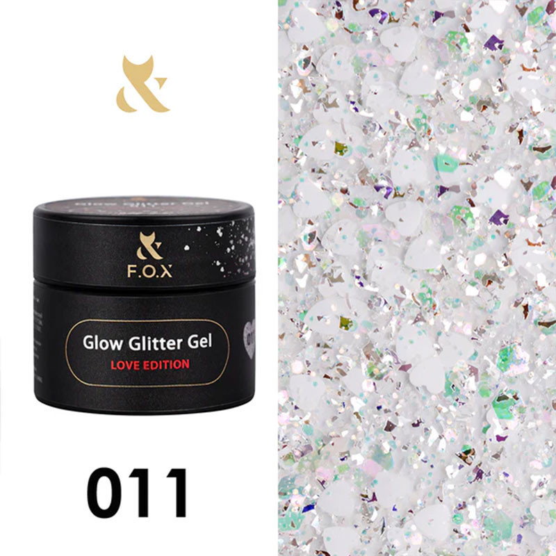 Гель-краска - Glow Glitter - Gel Love Edition F.O.X 011 - 5 ml