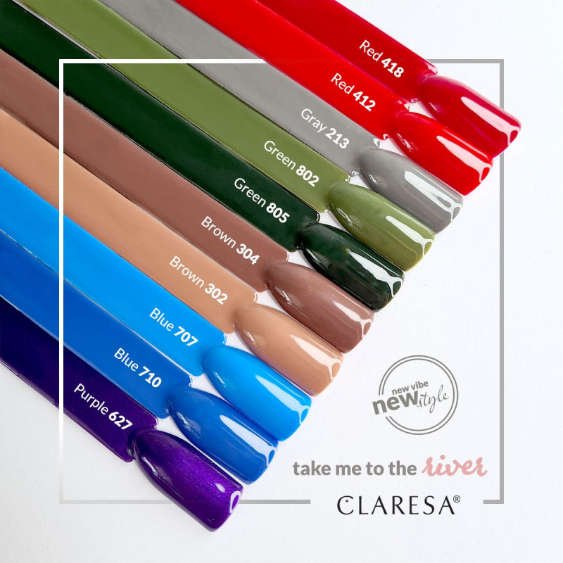 Цветной гель-лак Claresa RED № 412, 5 ml