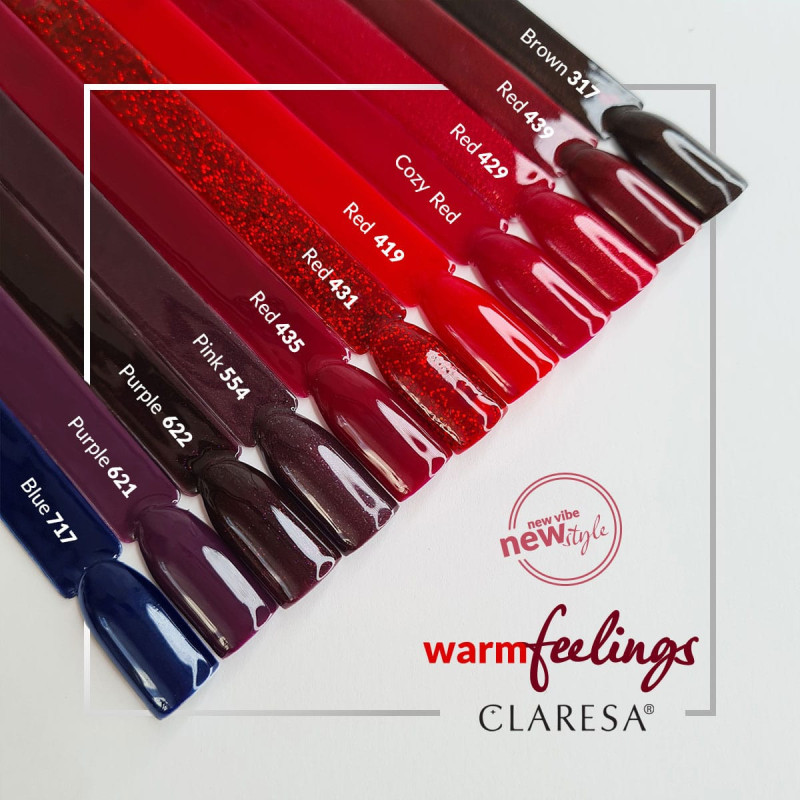 Цветной гель-лак Claresa RED № 419, 5 ml