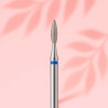 Diamond drill bits for manicure "Flame" - Orange Beauty Tools - Blue - 2.2*7.5 mm