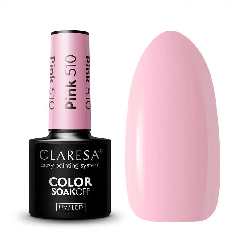 Цветной гель-лак Claresa PINK № 510, 5 ml
