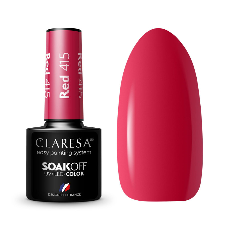 Цветной гель-лак Claresa RED № 415, 5 ml