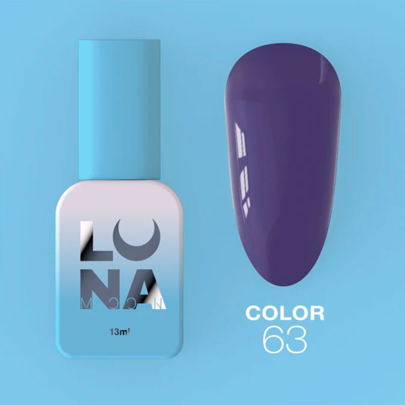 Smalto gel colorato - Lunamoon Nr 63, 13 ml