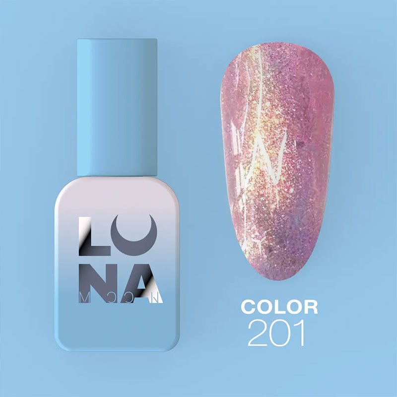 Smalto gel colorato - Lunamoon Nr 201, 13 ml