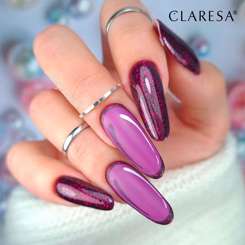 Цветной гель-лак Claresa Purple № 614, 5 ml
