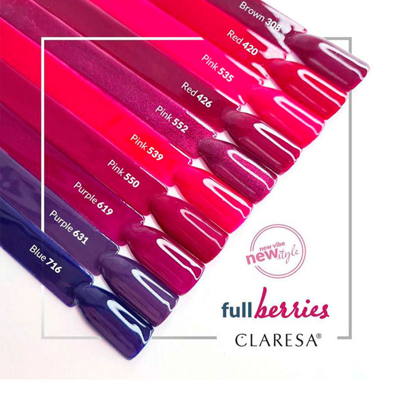 Цветной гель-лак Claresa Purple № 631, 5 ml
