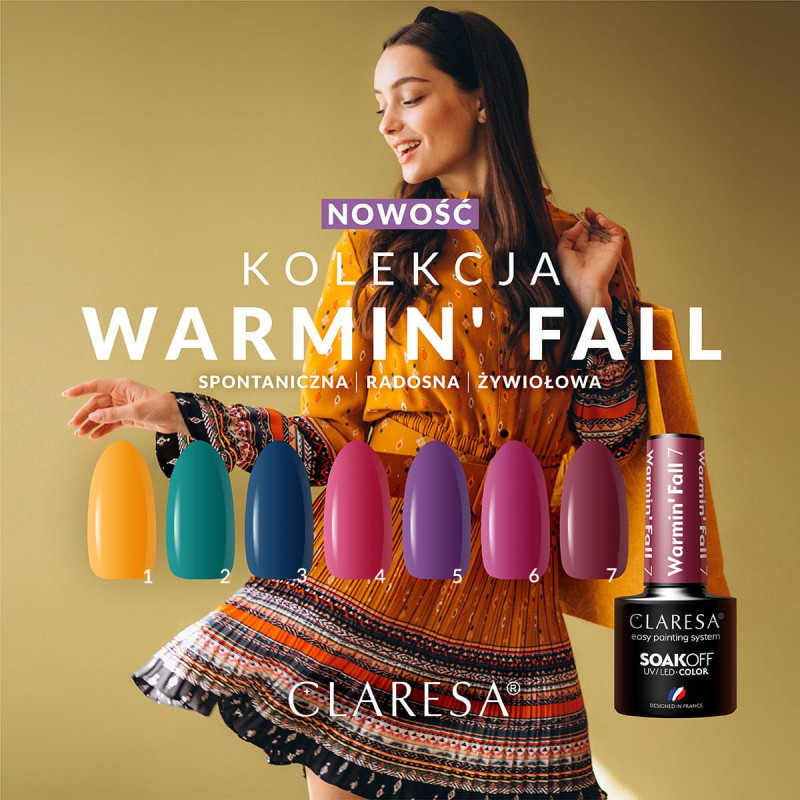 Цветной гель-лак CClaresa WARMIN’ FALL № 1, 5 ml