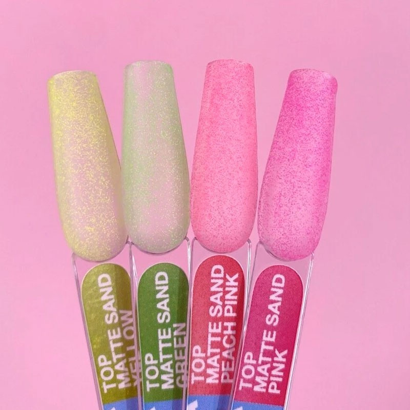 Матовый топ без липкого слоя - Lunamoon Top Matte Sand Yellow - 13 ml