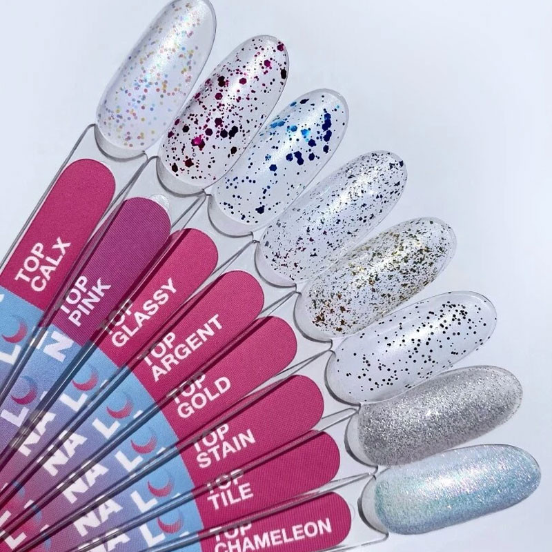 Top coat per smalto gel – Lunamoon Top Pink – senza dispersione – 13 ml