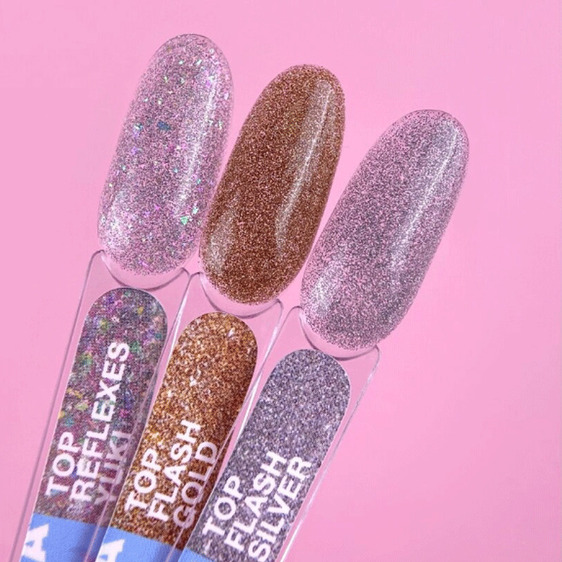 Top coat per smalto gel – Lunamoon Top Reflexes Yuki – 13 ml