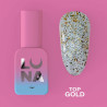 Топ для гель-лака – Lunamoon Top Gold – 13 мл
