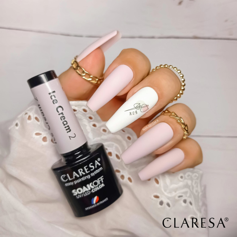 Цветной гель-лак Claresa Ice Cream № 2, 5 ml