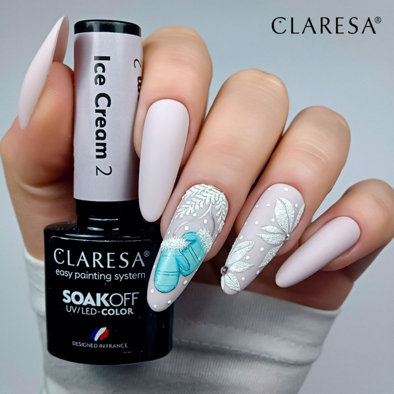 Цветной гель-лак Claresa Ice Cream № 2, 5 ml