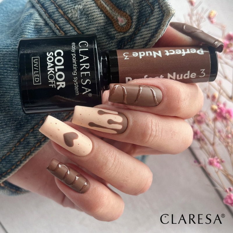 Цветной гель-лак Claresa Perfect Nude № 3, 5 ml