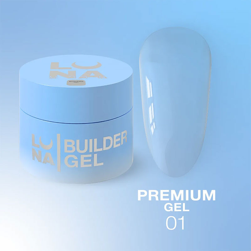Гель для наращивания ногтей – Lunamoon Premium Gel Nr 1 – 30 мл