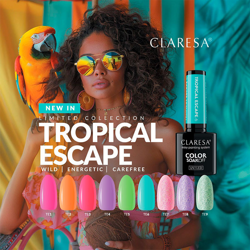 Smalto gel colorato – Claresa – Tropical Escape № 8, 5 g