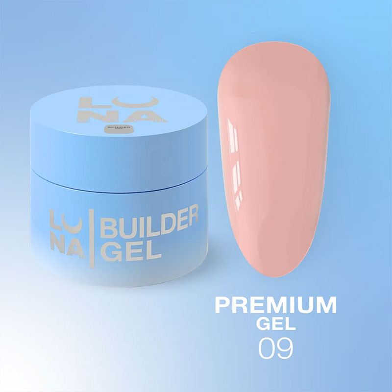 Гель для наращивания ногтей – Lunamoon Premium Gel Nr 9 – 30 ml