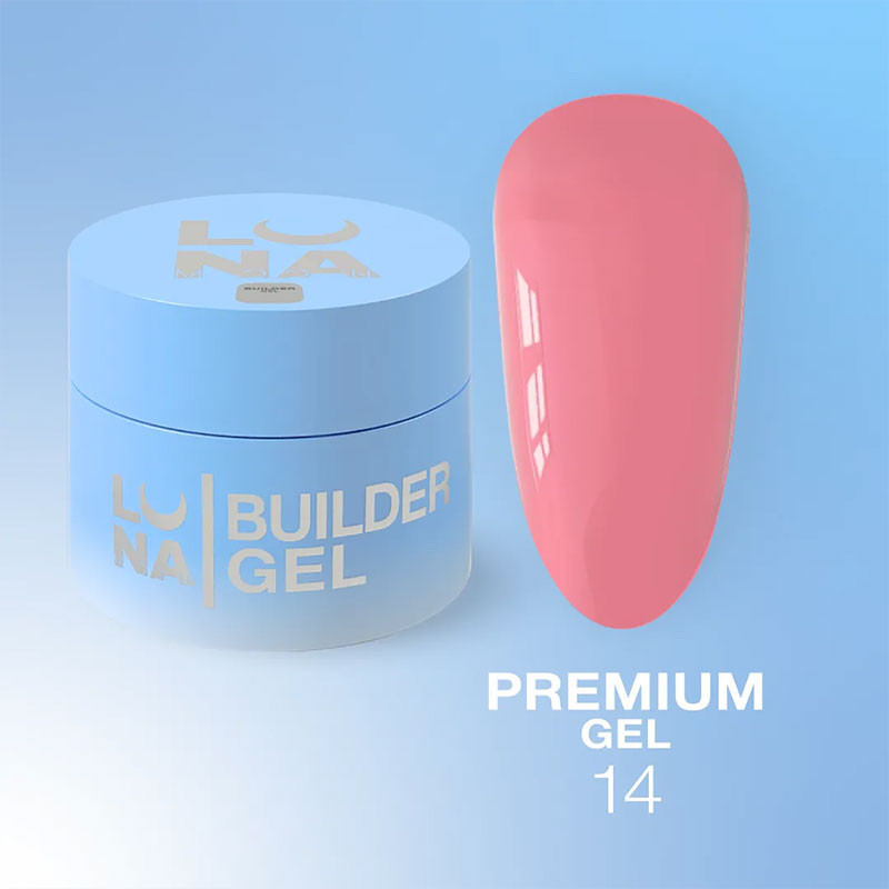 Гель для наращивания ногтей – Lunamoon Premium Gel Nr 14 – 30 ml