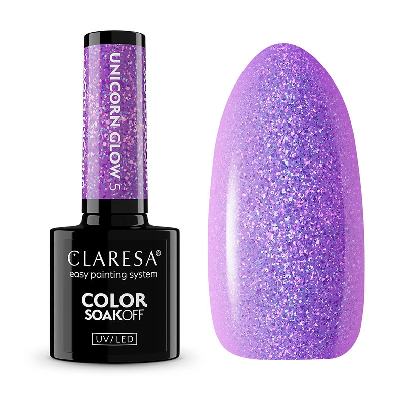 Color Gel Polish - Claresa - Unicorn Glow № 5, 5 ml