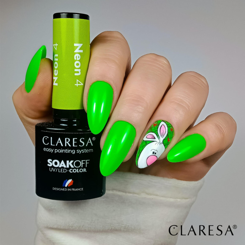 Цветной гель-лак Claresa Neon № 4, 5 ml