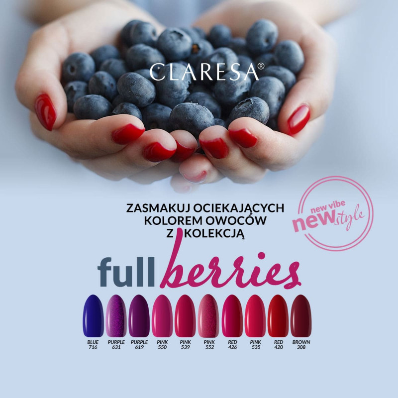 Цветной гель-лак Claresa Blue № 716, 5 ml