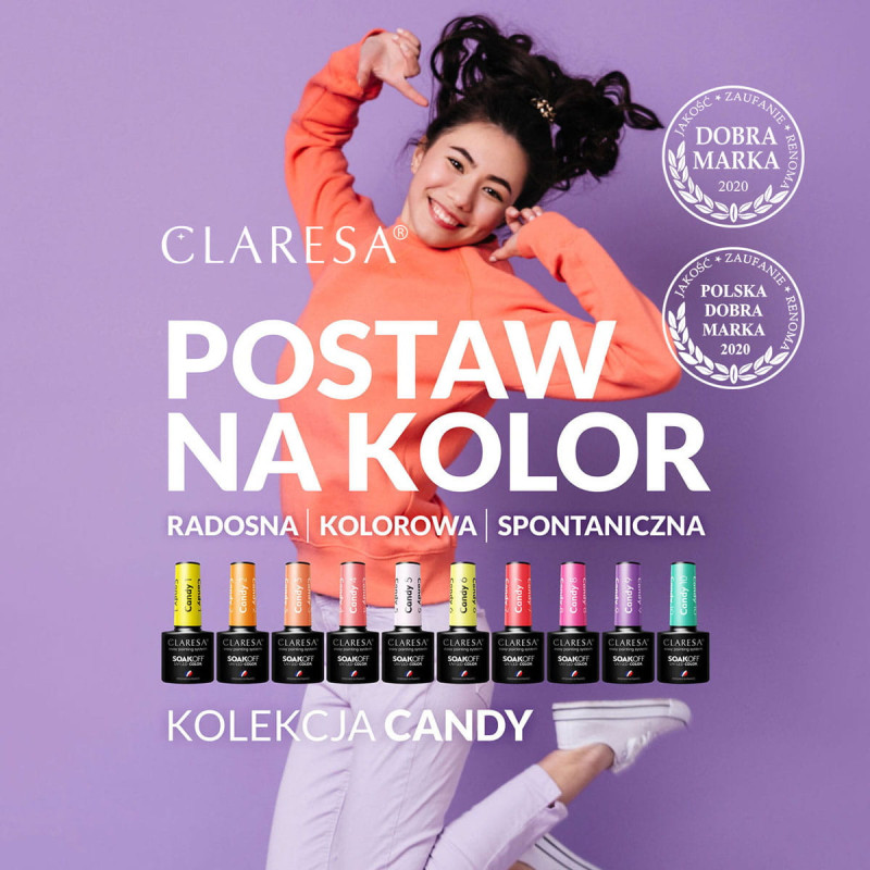 Цветной гель-лак Claresa Candy № 10, 5 ml