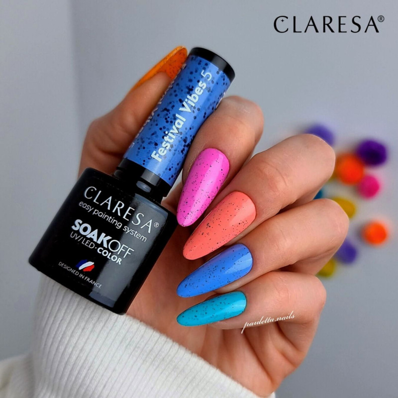 Цветной гель-лак Claresa Festival Vibes № 5, 5 ml