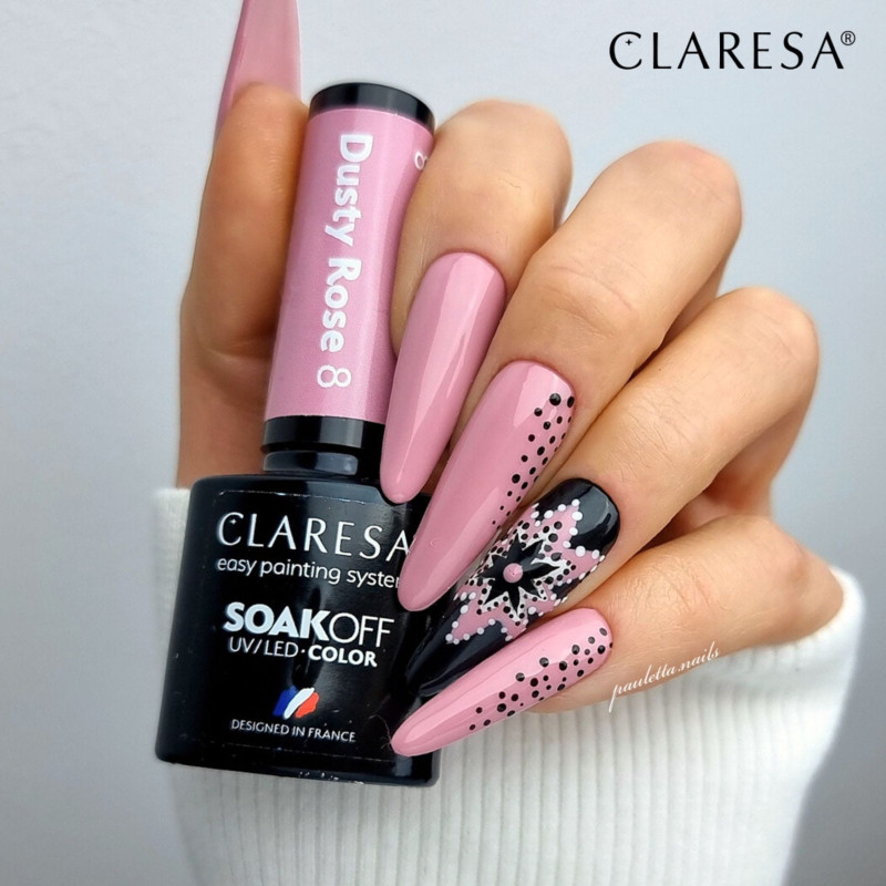 Цветной гель-лак Claresa Dusty Rose № 8, 5 ml