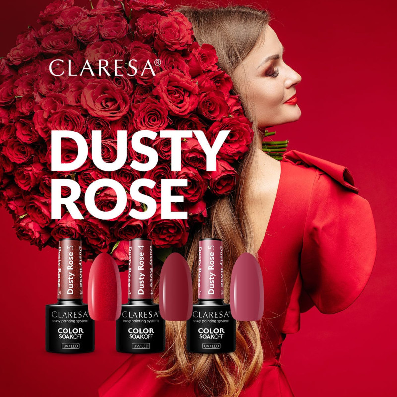 Цветной гель-лак Claresa Dusty Rose № 4, 5 ml