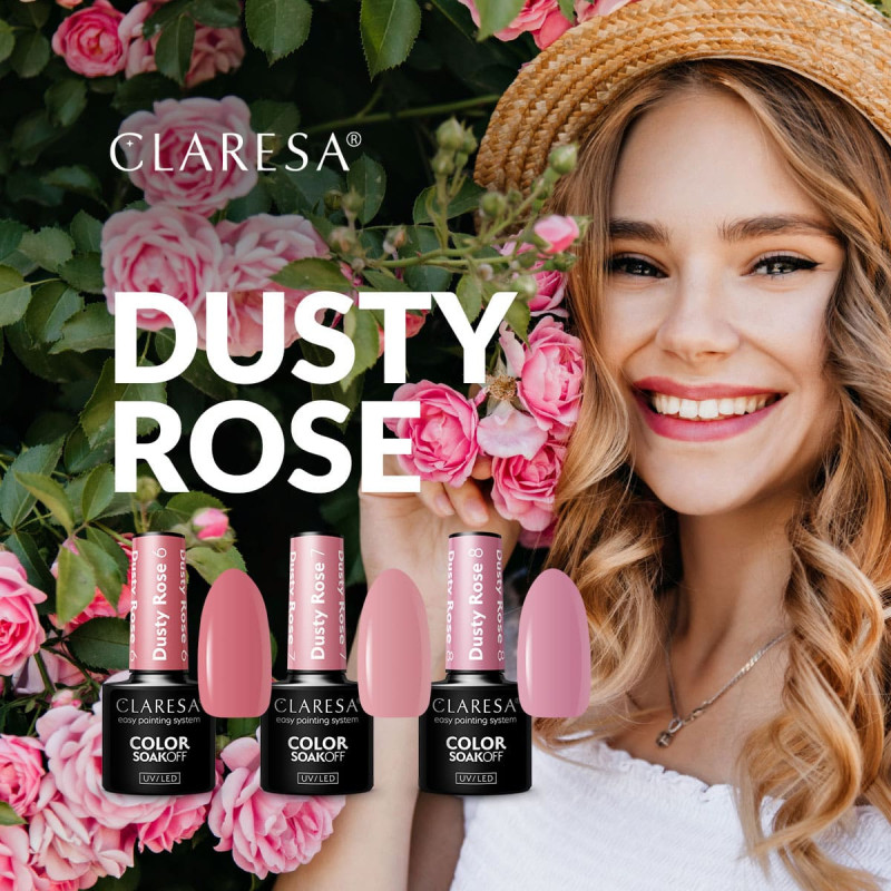 Цветной гель-лак Claresa Dusty Rose № 6, 5 ml