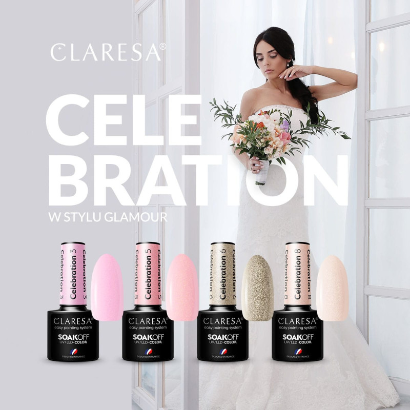 Цветной гель-лак Claresa Celebration № 8, 5 ml