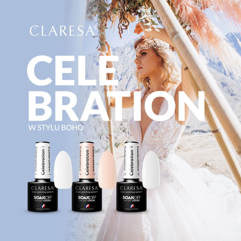 Цветной гель-лак Claresa Celebration № 1, 5 ml