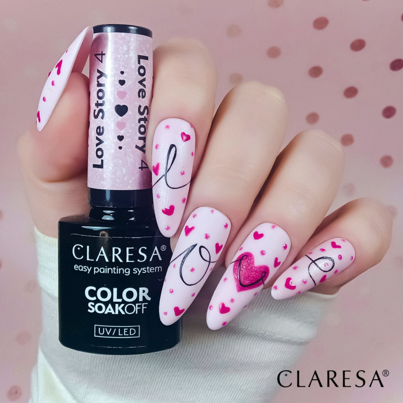Цветной гель-лак Claresa Love Story № 4, 5 ml