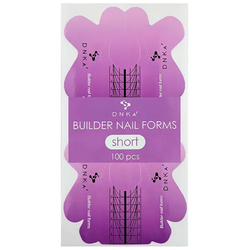 Paper nail forms for extensions – DNKa Short – 100 pcs