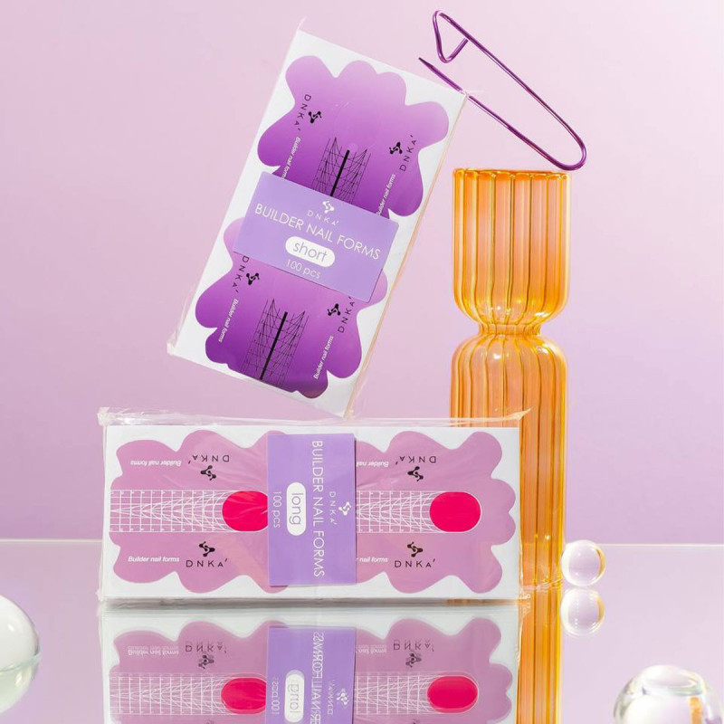 Paper nail forms for extensions – DNKa Long – 100 pcs