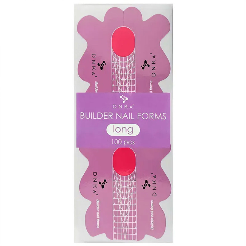 Paper nail forms for extensions – DNKa Long – 100 pcs