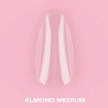 Gel nail tips – LunaMoon Almond Medium – 500 pcs