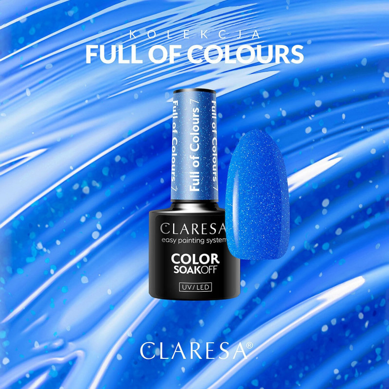 Цветной гель-лак  Claresa Full Of Colors № 7, 5 ml
