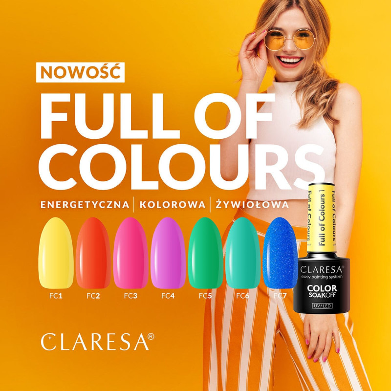 Цветной гель-лак  Claresa Full Of Colors № 7, 5 ml