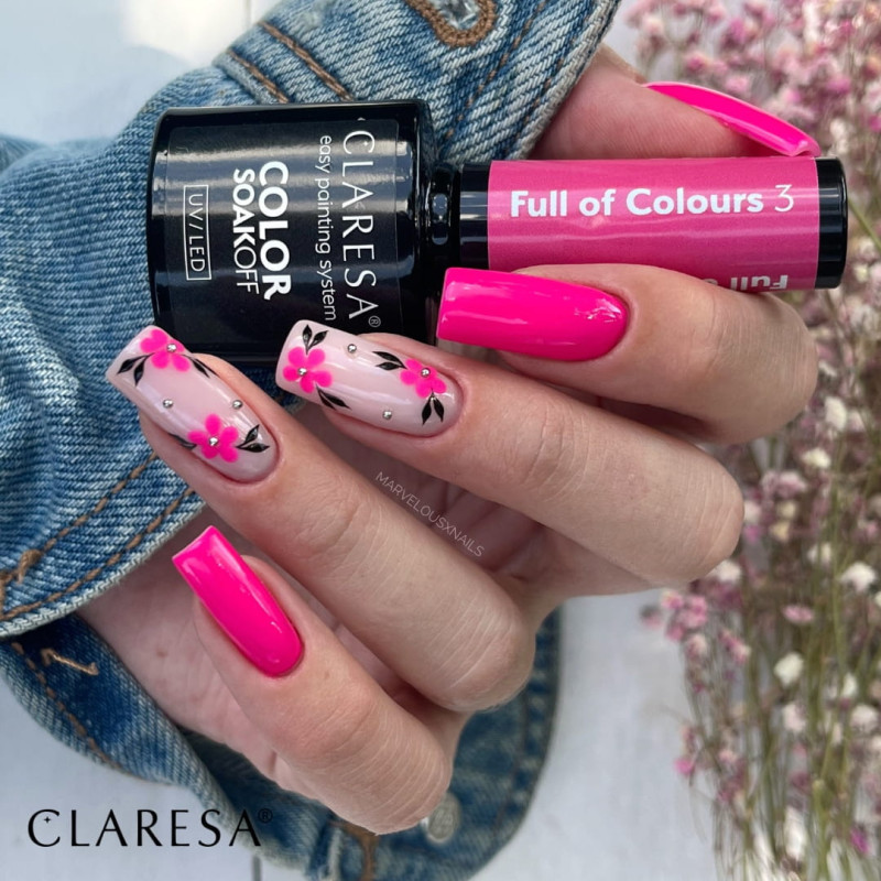 Цветной гель-лак Claresa  Full Of Colors № 3, 5 ml