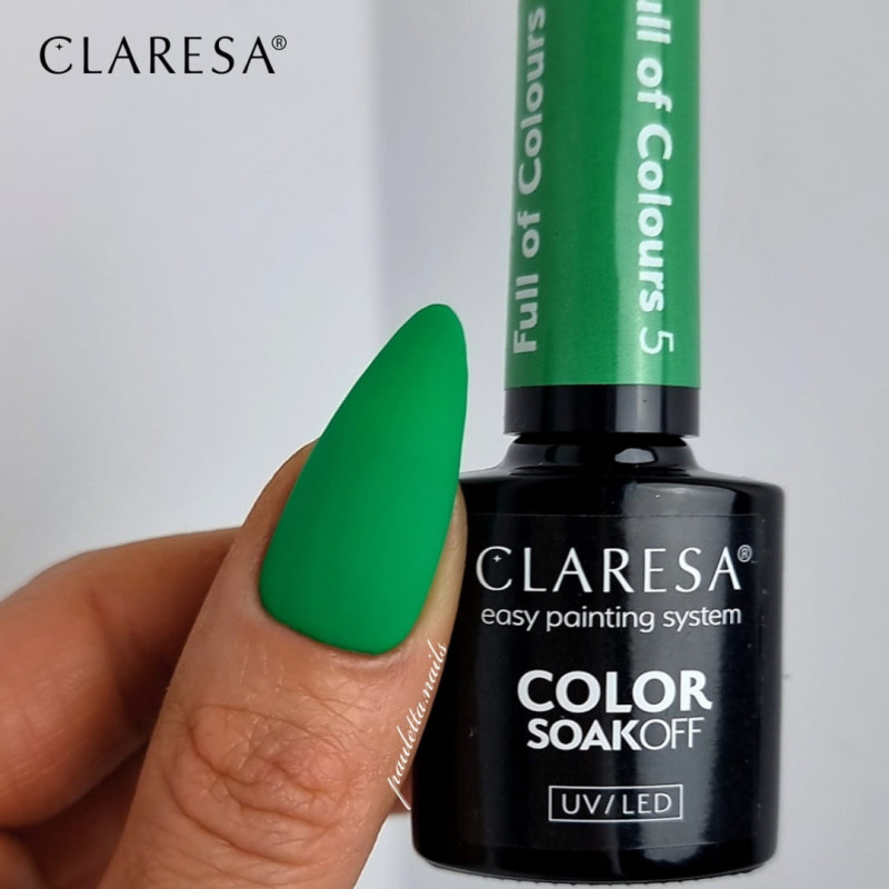 Цветной гель-лак Claresa Full Of Colors № 5, 5 ml