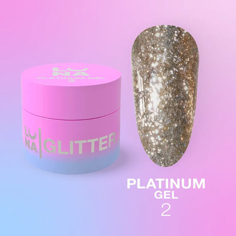 Nail art gel paint – LUNAMOON Platinum Gel Nr 2 – 5 ml
