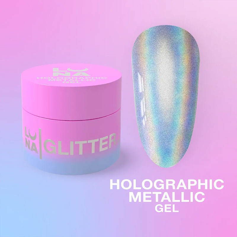 Gel paint per unghie – LUNAMOON Holographic Metallic Gel – 5 ml