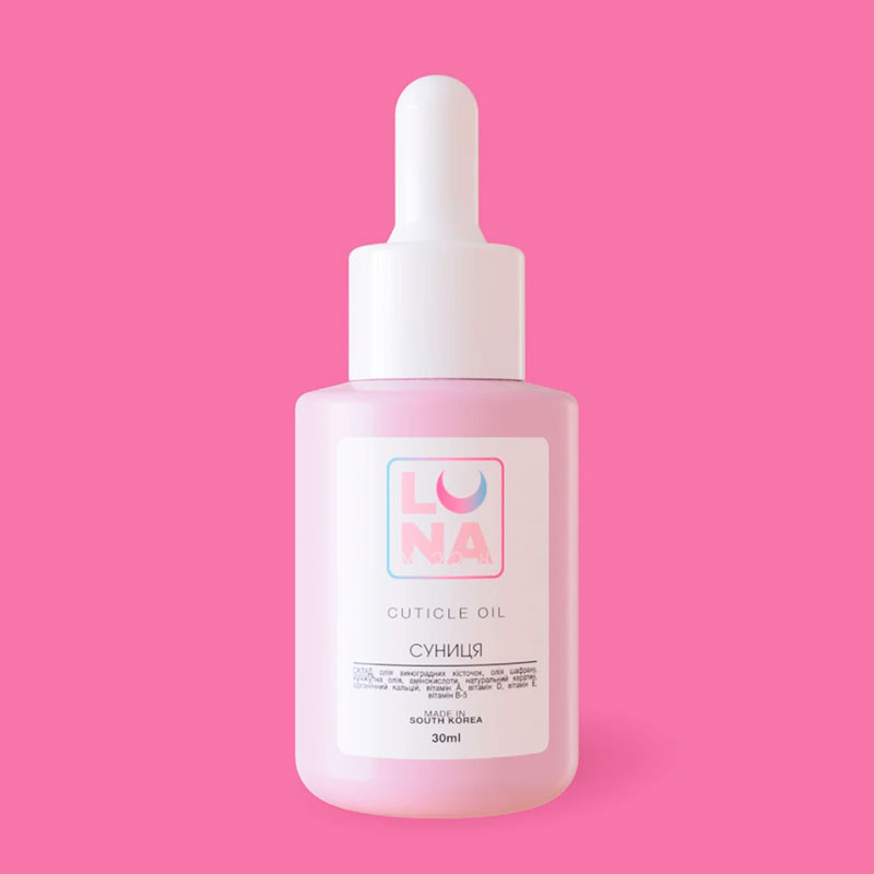 Olio per cuticole Lunamoon al profumo di fragola - 30 ml