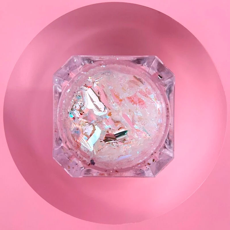 Set di glitter secchi per unghie Lunamoon Broken Glass - 6 pz